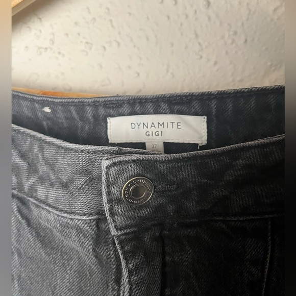 Dynamite Gigi black denim cargo jean - size 27 - Picture 3 of 7